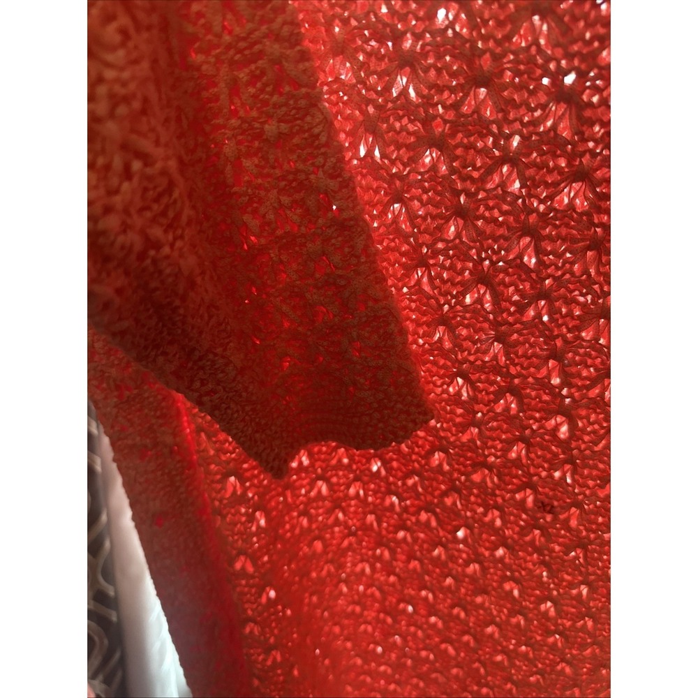 Dana Buchman "Maitai Coral" Crochet Knit XLPullover Sweater NWTs - Picture 8 of 8